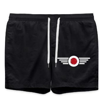 J’aime le Japon, Style Design T-Shirt - Short de bain - noir - Devant - AI Model Male 185 light (185cm)