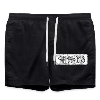 Numéro 1986 - Short de bain - noir - Devant - AI Model Male 185 light (185cm)
