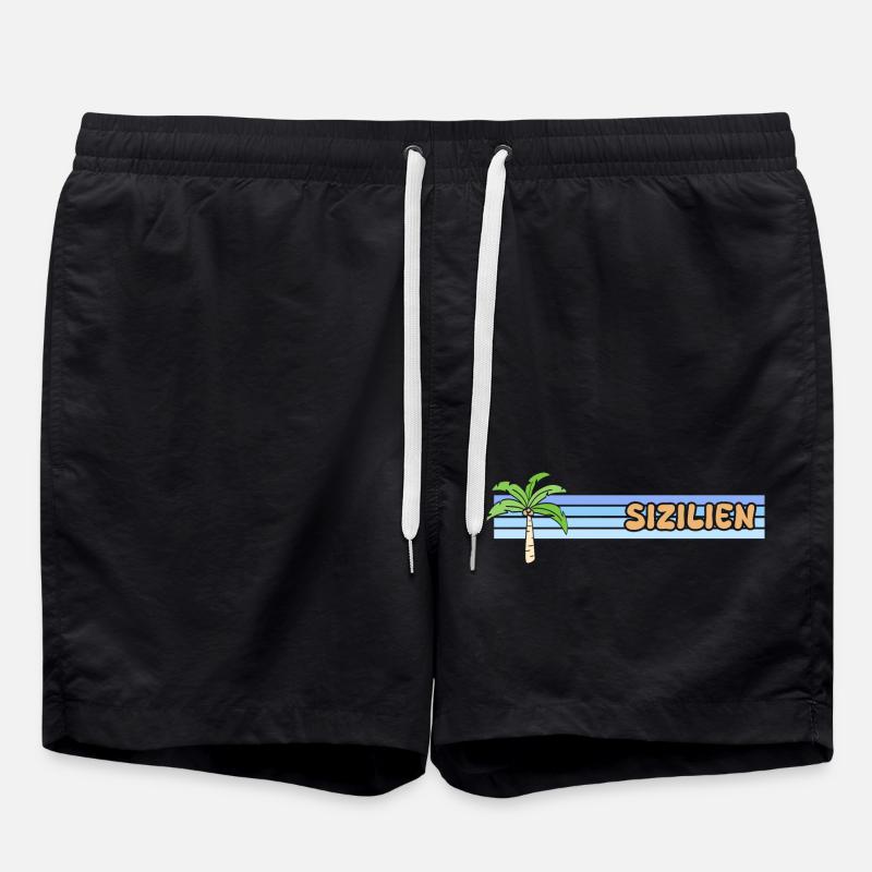 Gift for Sicily - Swim Trunks - black