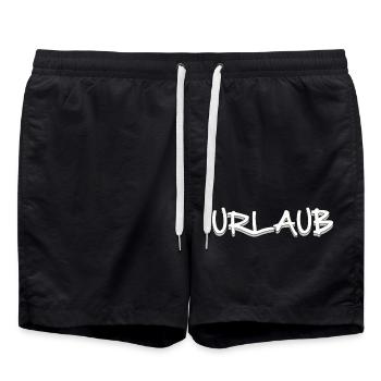VACANCES - Short de bain - noir - Devant - AI Model Male 185 light (185cm)