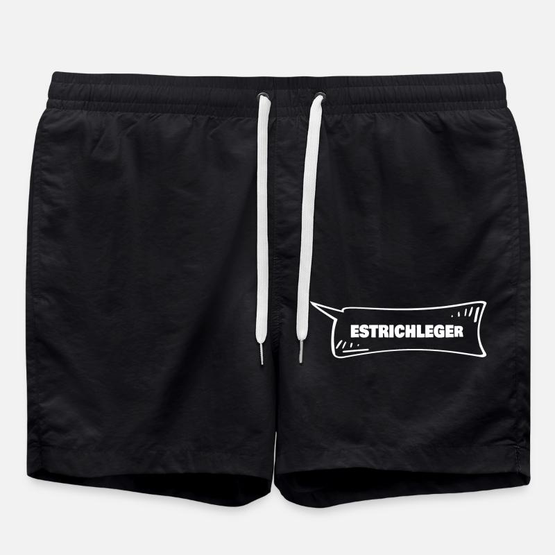 Screed layers - Swim Trunks - black