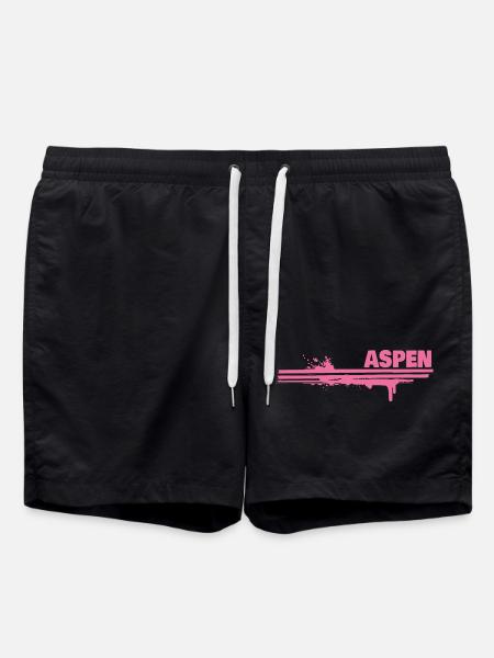Farbklecks Aspen - Badeshorts - Schwarz