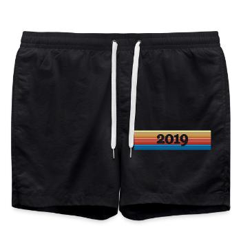 2019 2019 - Short de bain - noir - Devant - AI Model Male 185 light (185cm)