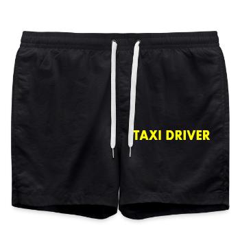Chauffeur de taxi - Short de bain - noir - Devant - AI Model Male 185 light (185cm)