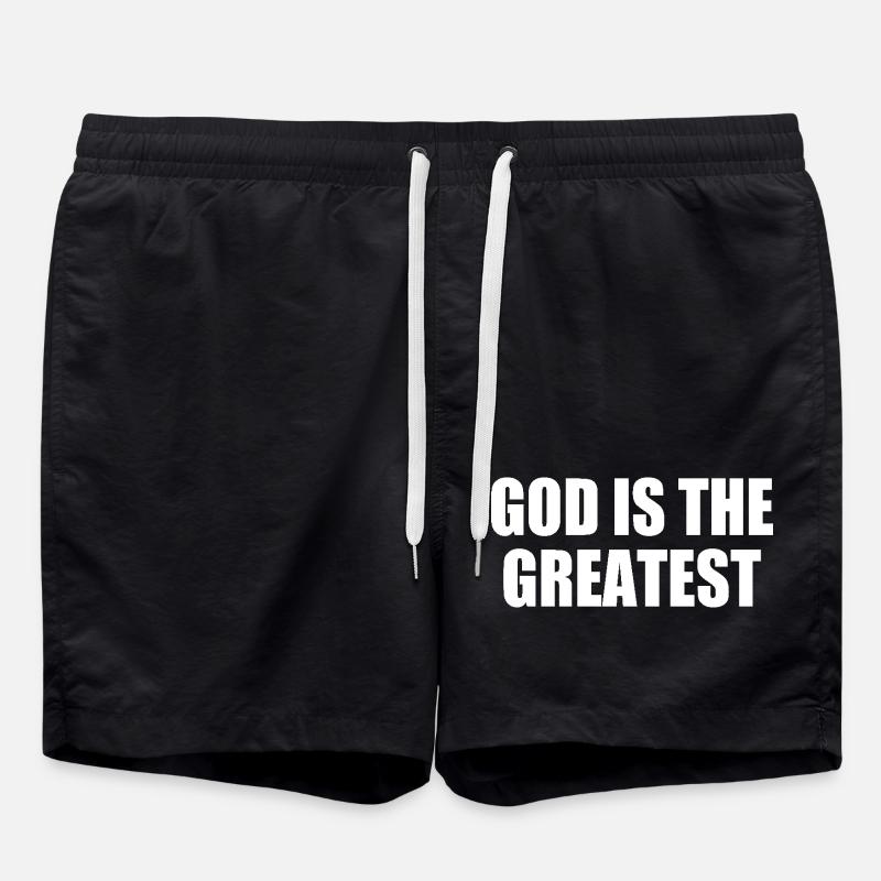 god is the greatest - Short de bain - noir