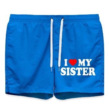 i love my sister - Badeshorts - Cobalt blue - Vorne