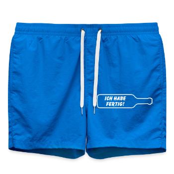 Ich mache fertig! - Flaschenwitz - Badeshorts - Cobalt blue - Vorne