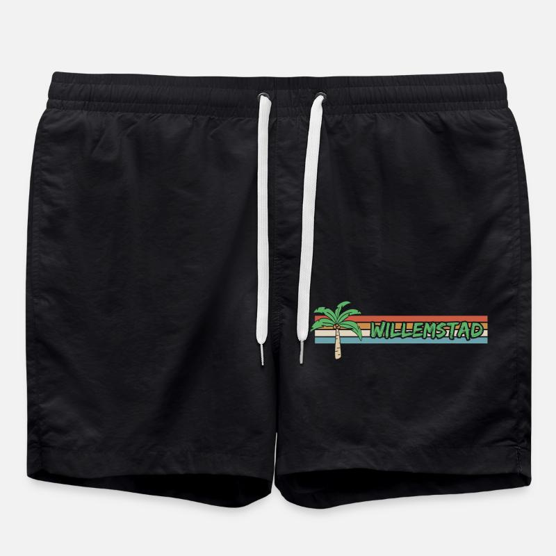 Tourisme Willemstad - Short de bain - noir