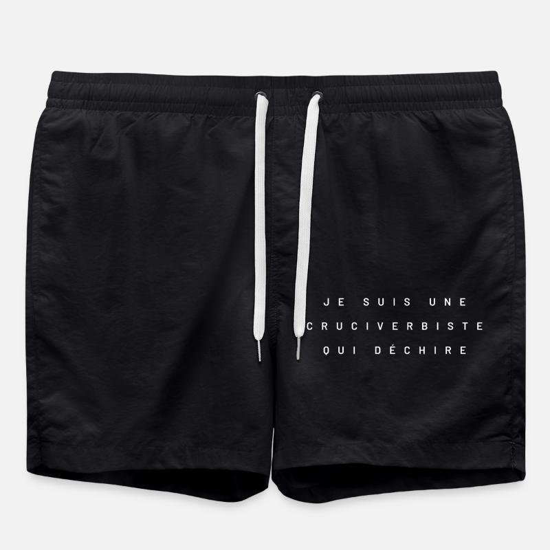 cruciverbist that rocks - Swim Trunks - black