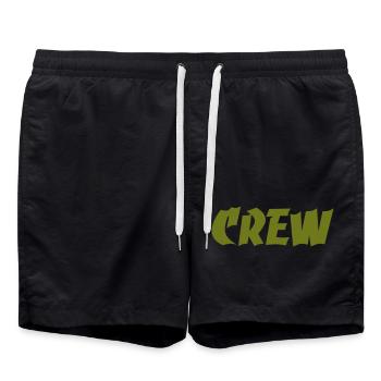 Crew - Swim Trunks - black - Front - AI Model Male 185 light (185cm)