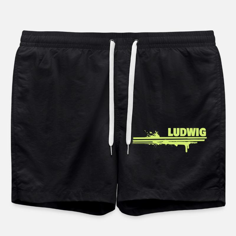 Gift for Ludwig - Swim Trunks - black