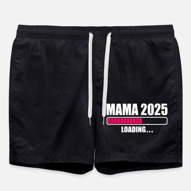 Mama 2025 - Badeshorts - Schwarz