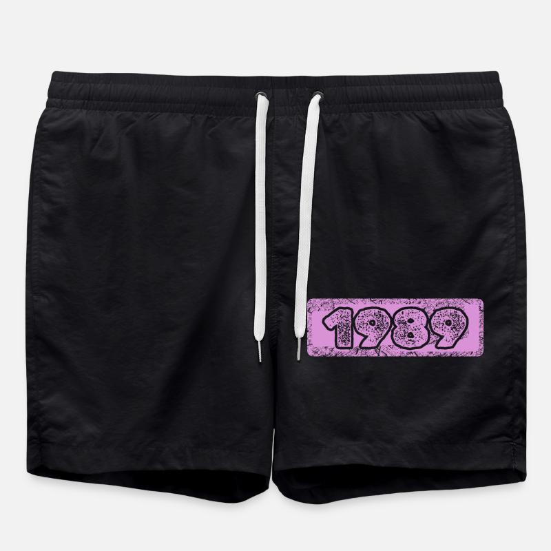 Born in 1989 - Swim Trunks - black