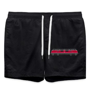 220 DB rot - Badeshorts - Schwarz - Vorne - AI Model Male 185 light (185cm)