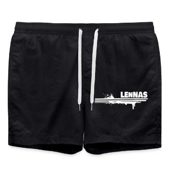 Lennas comme une touche de couleur - Short de bain - noir - Devant - AI Model Male 185 light (185cm)