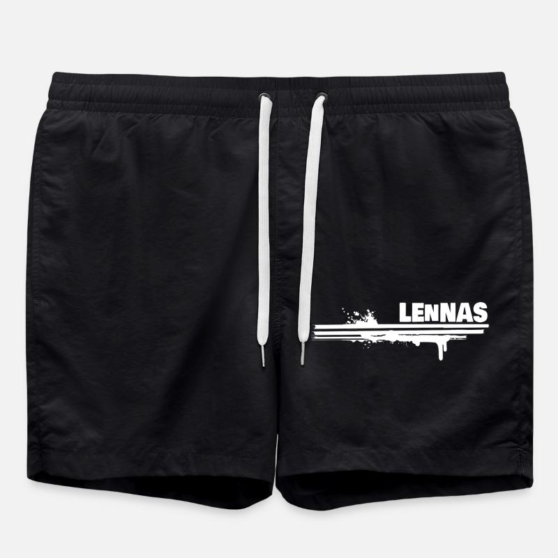 Lennas als Farbklecks - Badeshorts - Schwarz