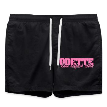 Cadeau pour Odette - Short de bain - noir - Devant - AI Model Male 185 light (185cm)