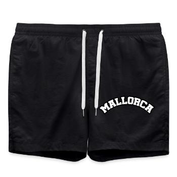 Lettrage de Majorque - Short de bain - noir - Devant - AI Model Male 185 light (185cm)