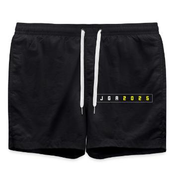 JGA 2025 - Badeshorts - Schwarz - Vorne - AI Model Male 185 light (185cm)