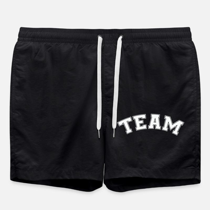 team - Swim Trunks - black