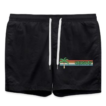 Geschenk für Uruguay - Badeshorts - Schwarz - Vorne - AI Model Male 185 light (185cm)
