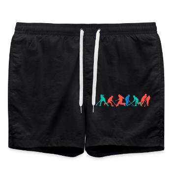 Hockey Kids Spring - Short de bain - noir - Devant - AI Model Male 185 light (185cm)