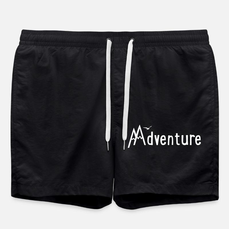 Abenteuer - Badeshorts - Schwarz