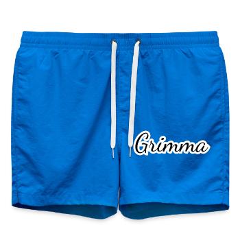 Grimma - Textdesign mit Stadtnamen - Badeshorts - Cobalt blue - Vorne