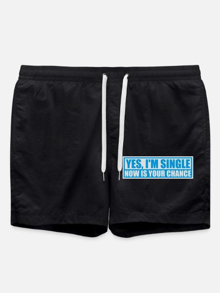 single now your chance - Swim Trunks - black