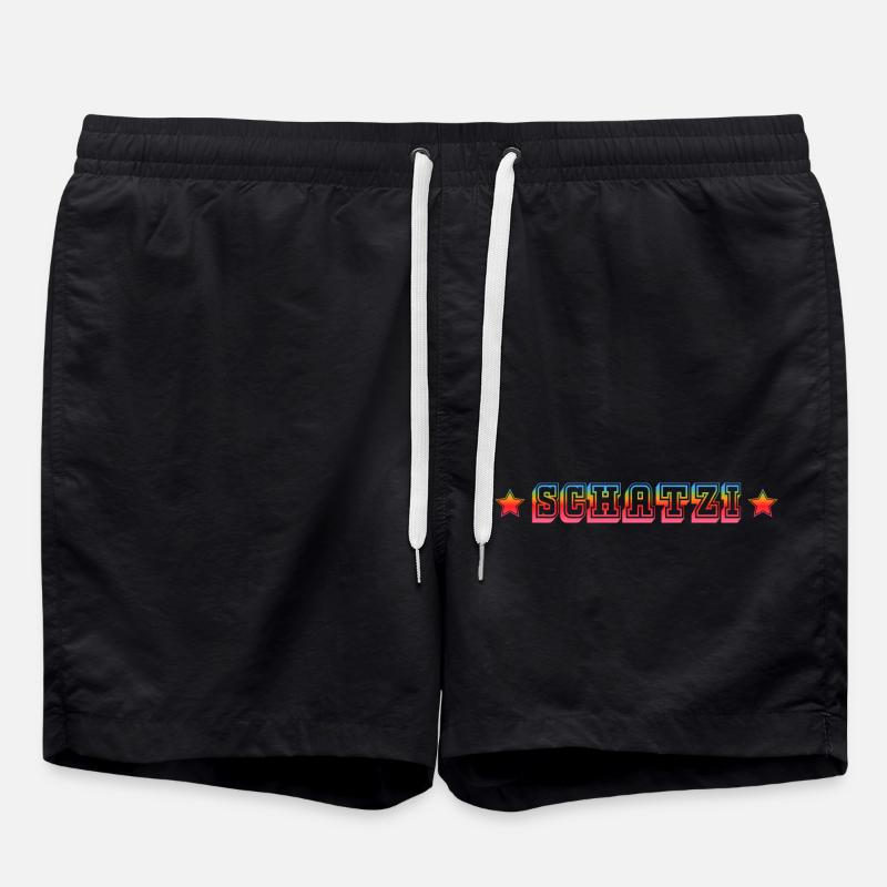 SCHATZI rainbow star shirt - Badeshorts - Schwarz