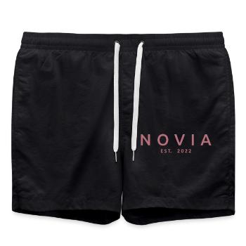 Novia Est. 2022 Fiançailles Douche nuptiale Mariage - Short de bain - noir - Devant - AI Model Male 185 light (185cm)