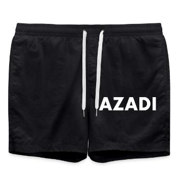 Azadi - Badeshorts - Schwarz - Vorne - AI Model Male 185 light (185cm)