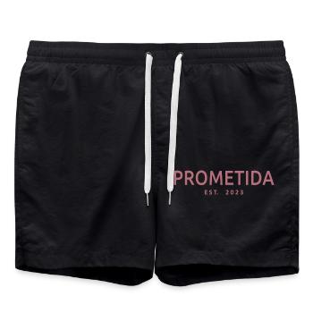 2023 Verlobte Verlobte Hochzeit - Badeshorts - Schwarz - Vorne - AI Model Male 185 light (185cm)