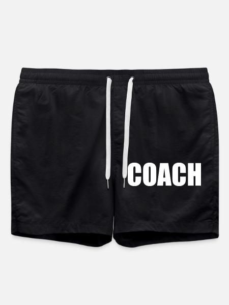 Coach on the back - Swim Trunks - black
