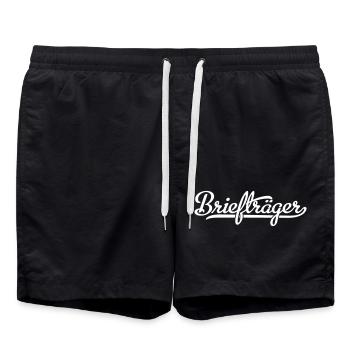 Briefträger - Badeshorts - Schwarz - Vorne - AI Model Male 185 light (185cm)