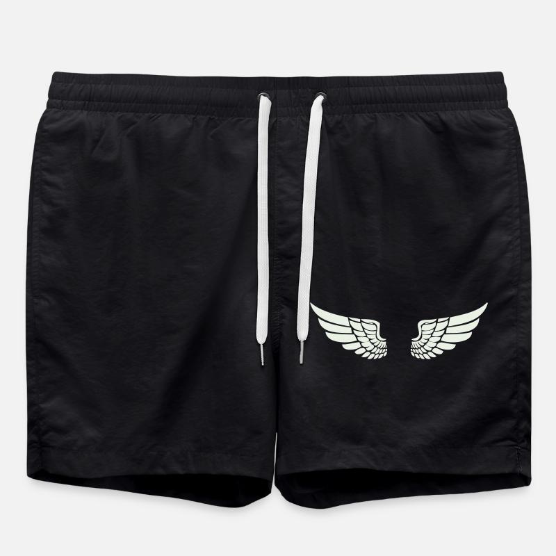 flügel - Badeshorts - Schwarz