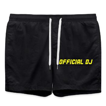 DJ officiel 002 - Short de bain - noir - Devant - AI Model Male 185 light (185cm)