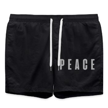 PEACE - Short de bain - noir - Devant - AI Model Male 185 light (185cm)
