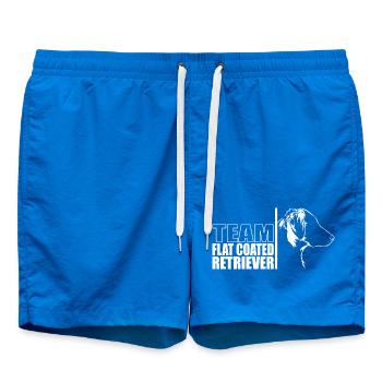 TEAM Flat Coated Retriever Dogs Dog Wilsigns - Swim Trunks - cobalt blue - Front