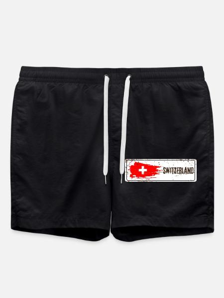 Switzerland - Swim Trunks - black