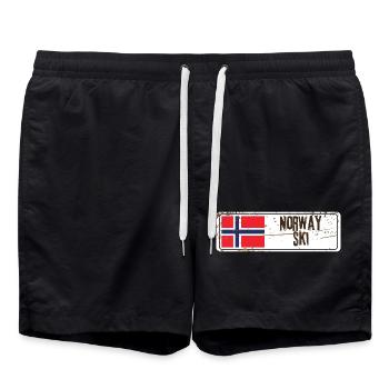Ski Norvège - Short de bain - noir - Devant - AI Model Male 185 light (185cm)