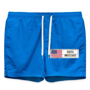 Seattle, États-Unis - Short de bain - cobalt blue - Devant