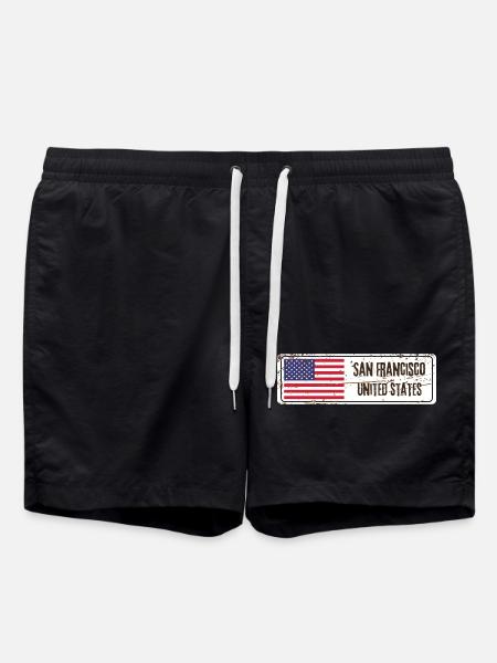 Drapeau de San Francisco - Short de bain - noir