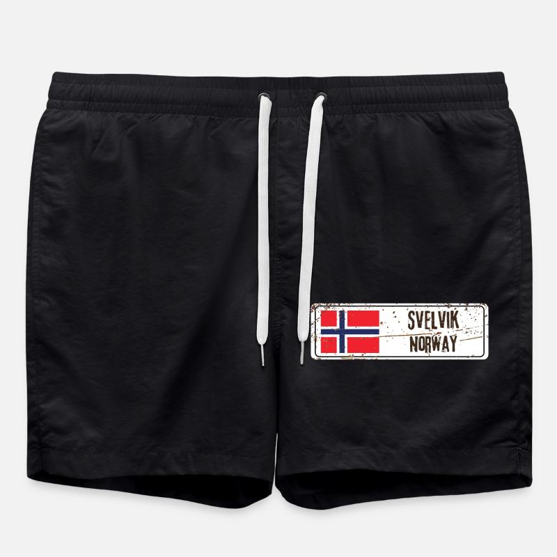 Svelvik, Norvège - Short de bain - noir