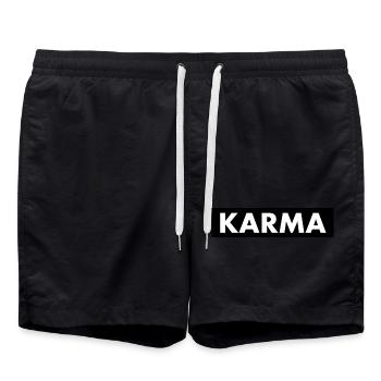 Karma - Badeshorts - Schwarz - Vorne - AI Model Male 185 light (185cm)