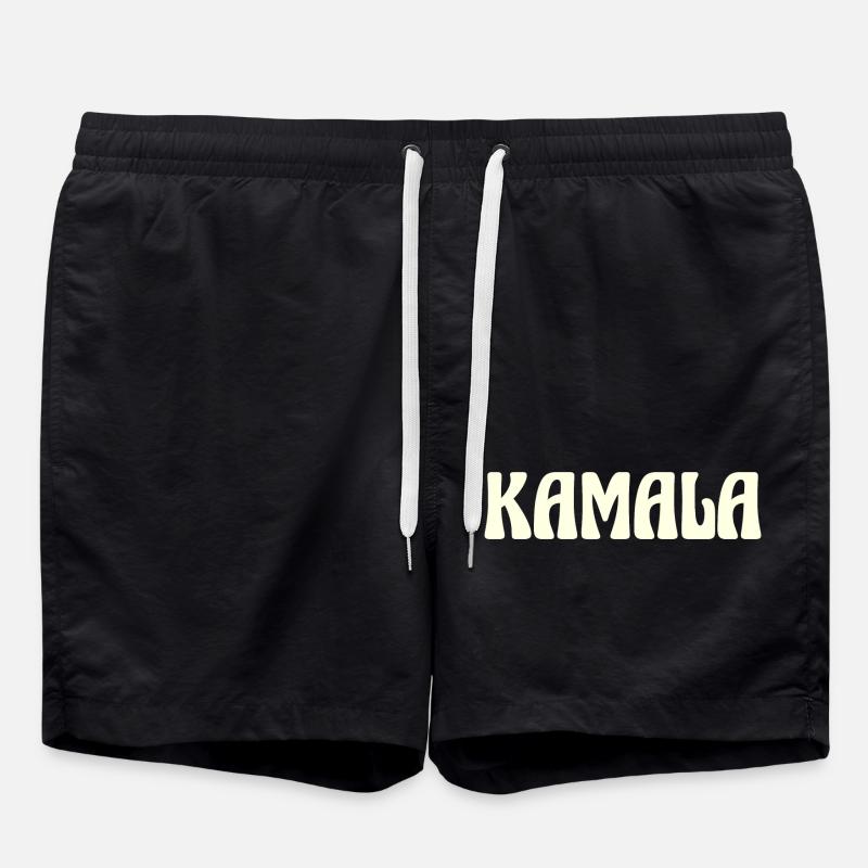 Kamala Nom Texte - Short de bain - noir