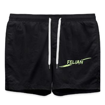 Félin Félin - Short de bain - noir - Devant - AI Model Male 185 light (185cm)