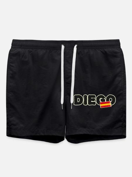 Diego Spanish Flag Spain - Swim Trunks - black