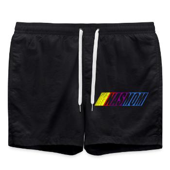 NASMOM - Badeshorts - Schwarz - Vorne - AI Model Male 185 light (185cm)