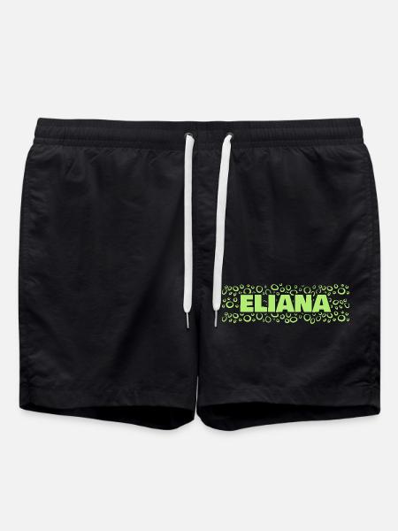 First name Eliana - Swim Trunks - black
